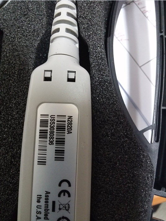 Keysight N2820A 3 MHz/50uA High Sensitivity AC DC Current Probe 2-Channel Battery Powered
