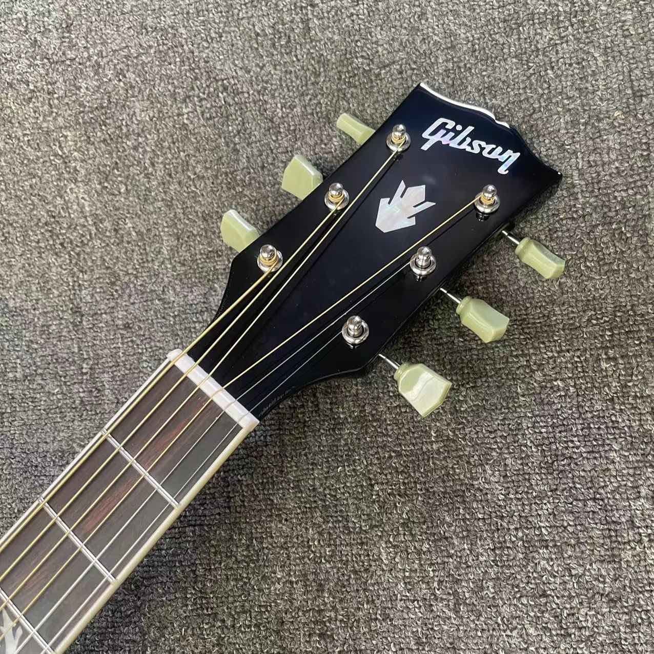 Miniature Acoustic Guitar ELVIS PRESLEY Dove Ebony Custom Black