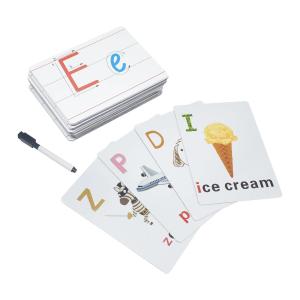 Quality Custom Printing Children's Learning Alphabet Cards Erasable Modern Teacher Aids wholesale