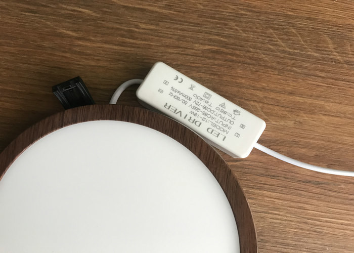18W LED Round Flat Panel Light 80RA 4000K 80LM / W For Parks , Parking Lots