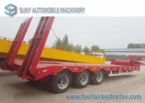 Quality Load Capacity 45 T 50 T 3 Axles semi truck trailer Lowbed Hydraulic Legs wholesale