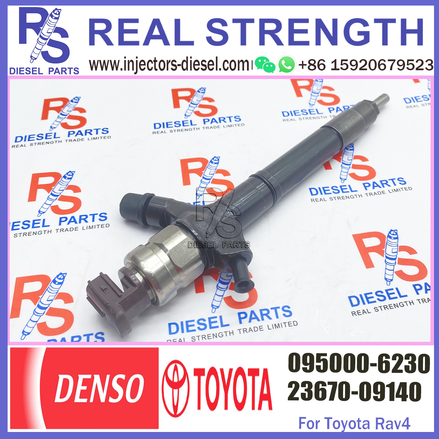 Toyota 2AD-FTV Injector Diesel Common Rail 23670-0R020 23670-0R170 23670-0R120