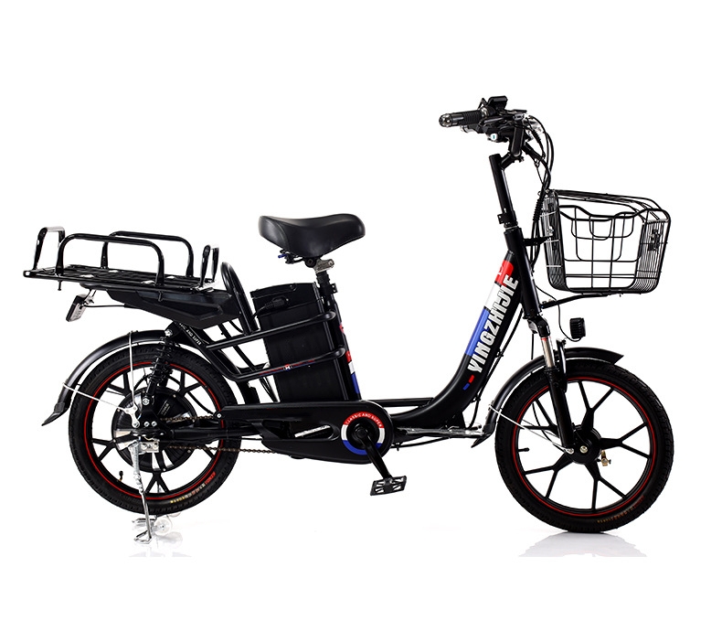 350W Electric City Bike 48V 10Ah Lithium Battery Step Through Full Suspension Ebike
