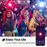 DC 24V Smart LED Strip Lights Remote Color Changing For Room Kitchen Bedroom