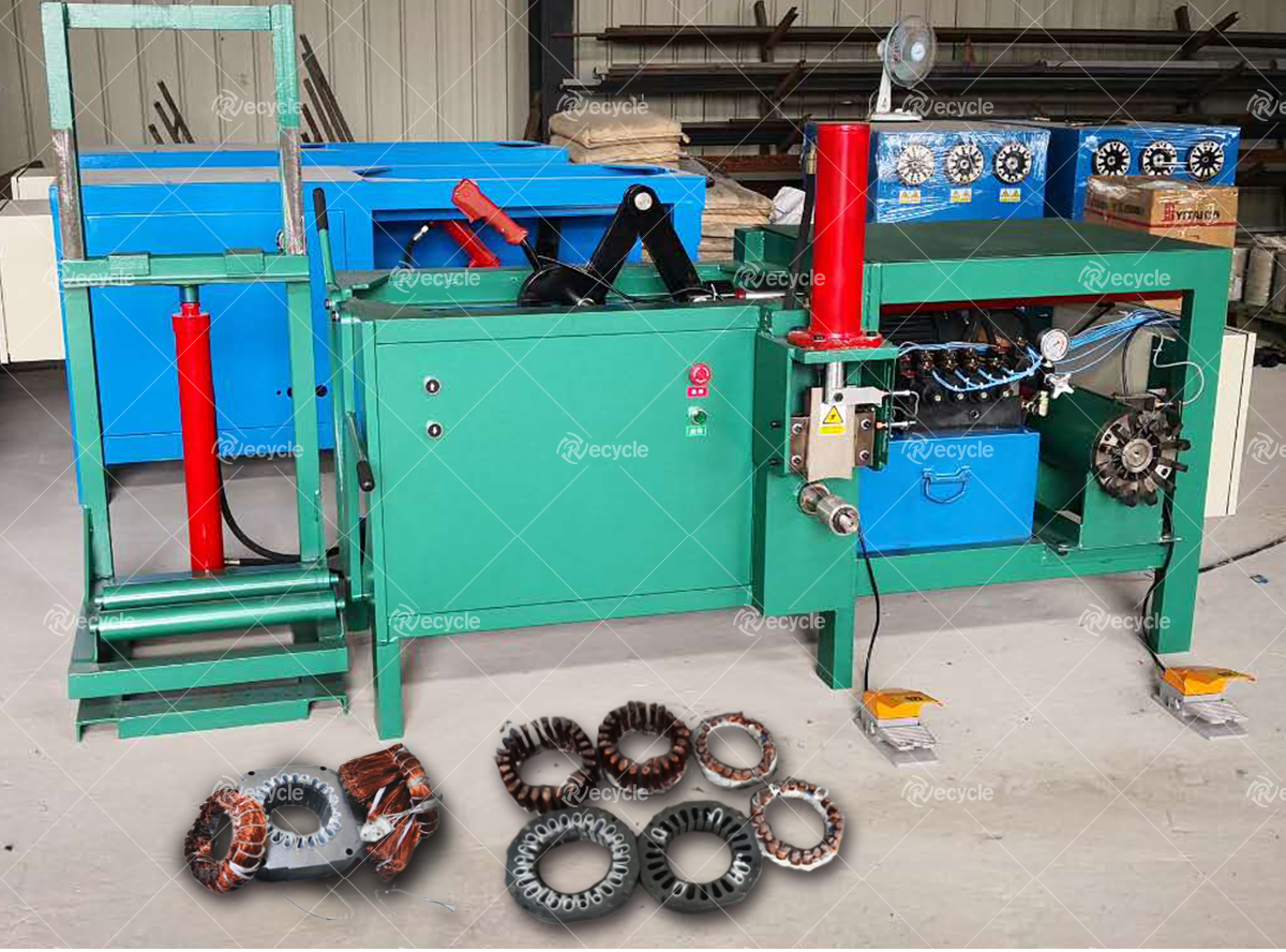 Electric Motor Wrecker Scrap Copper Motor Stator Recycling Machine for Professional