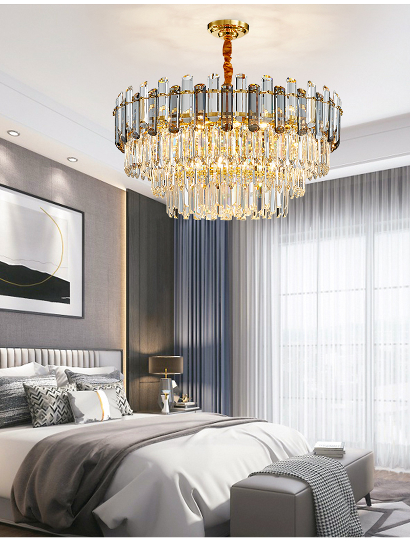 Creative Led Chandelier For Live Room 2021 Luxury Crystal Lamp Rectangle princess chandelier(WH-CY-217)