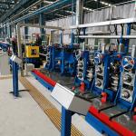 ERW Steel Pipe Forming Machine Welded Tube Manufacturing Line 76.2-165 x 6mm