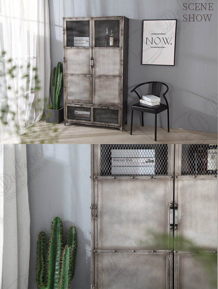Defaico Industrial Iron Cabinet Industrial Metal Storage Cabinet With Drawer
