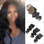 No Tangle Body Wave Curly Human Hair Wigs Closure Brazilian Virgin Hair For