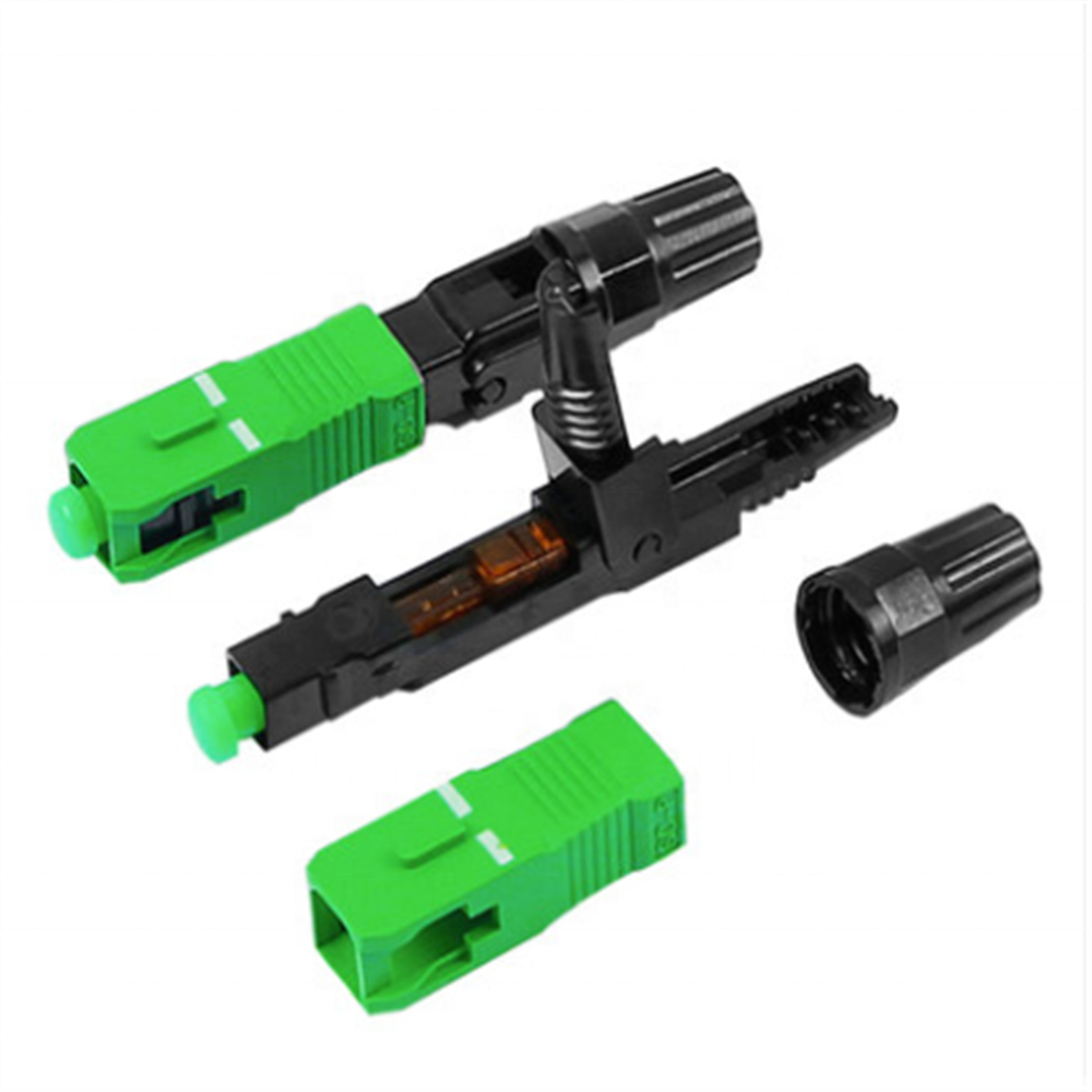 Factory free sample FTTH filed assembly SC APC fiber optic fast connector
