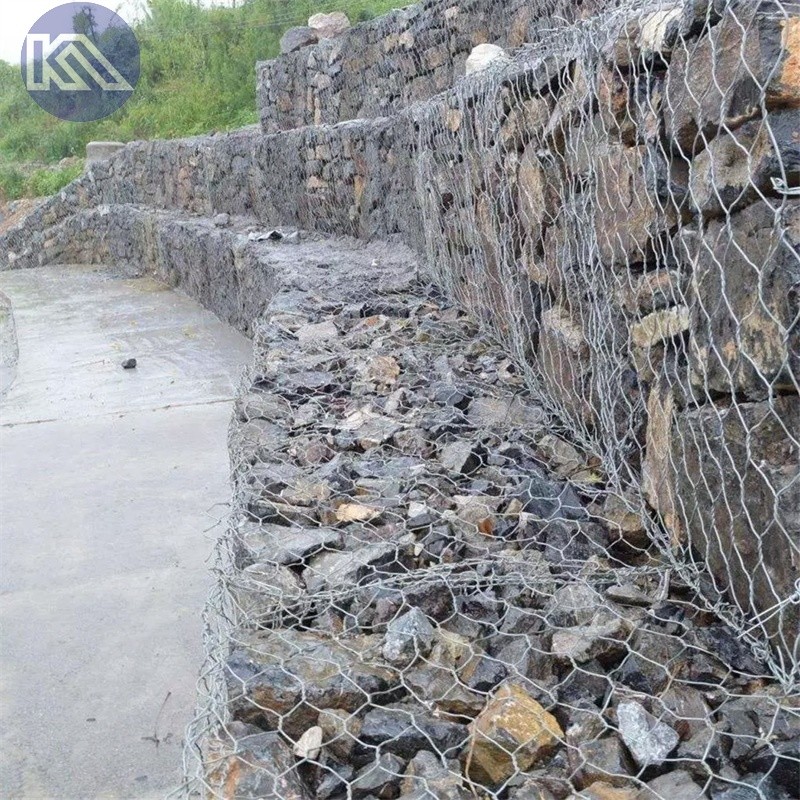Galfan Gabion Basket Wall River Bank Erosion Control Heavy Duty Galvanized Flood Barrier Durable