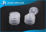 Screw Ribbed Flip Top Bottle Caps Standard PP For Shampoo Bottle , 18mm 20mm