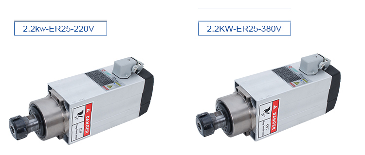 Professional 2.2kw Air Cooled Spindle Motor for Woodworking CNC Router