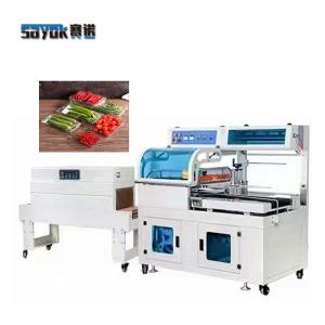 Quality POF Film Heat Shrink Wrap Machine 220v Vegetable Fruits With Tray wholesale