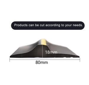 Quality Garage Door Seal Strip 80*18mm Weatherproof Strip Rubber Diy Weather Stripping Replacement wholesale