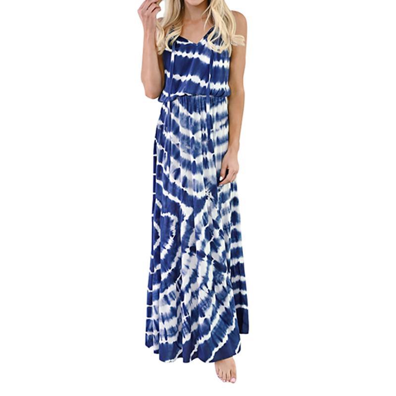 2023 Summer Holiday New Women Casual Short Sleeve Maxi Dresses Fancy Beach Loose Button Stripe Long Lady Dress
