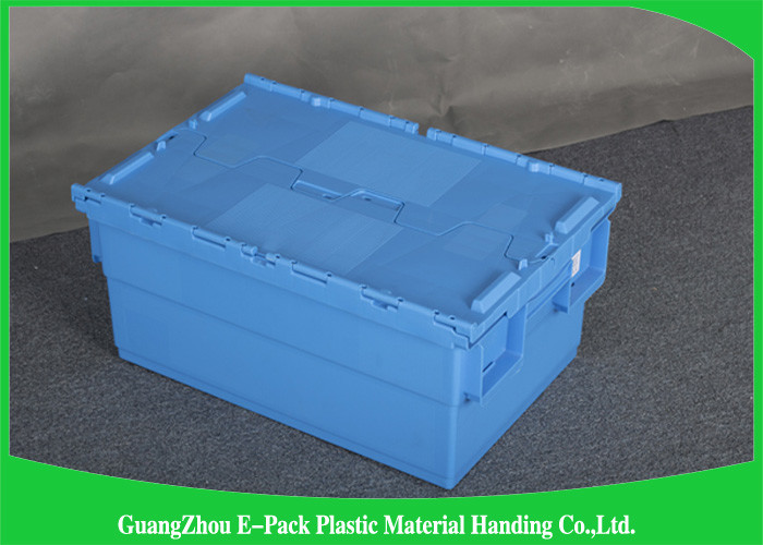 Commercial Distribution Plastic Attached Lid Containers For Transportation And Logistics