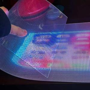 Quality Transparent Film Advertising Screen LED Video Wall Panel Display Ultra Thin LED Film Screen Pantalla for Glass Window wholesale