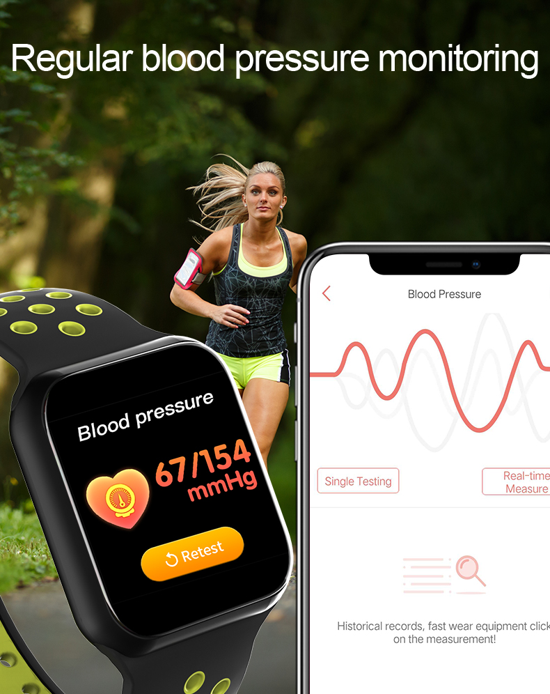 F8 Waterproof Sports Smartwatch Blue Men Women Pink Black Charger Kids Amazfit Gtr Bracelet