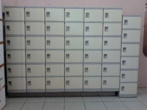 Quality 4 Comparts 1 Column Primary School Lockers Beige , Cool School Lockers For Staff Rooms wholesale