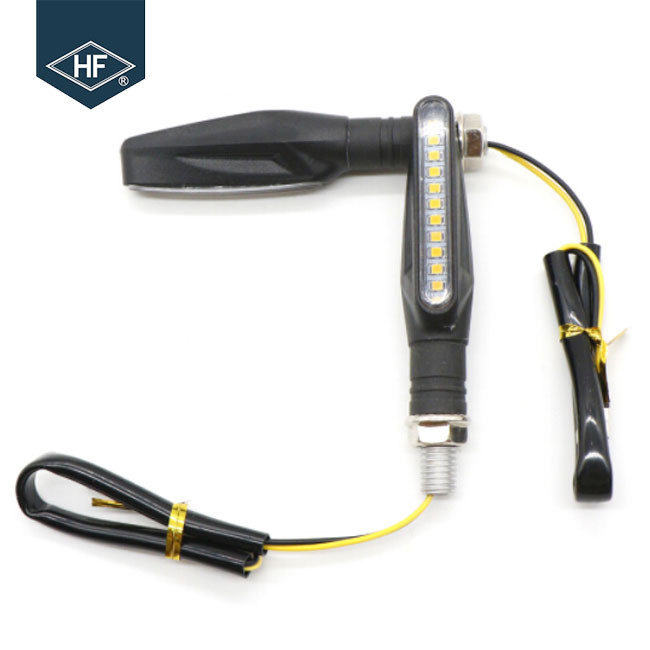 ABS Sequential Flowing Motorcycle Signal Lights , Water Running Motorcycle Safety Lights