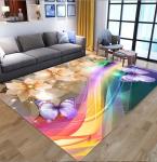 3D Printed Flower Butterfly Living Room, Bedroom Living Room Floor Carpets