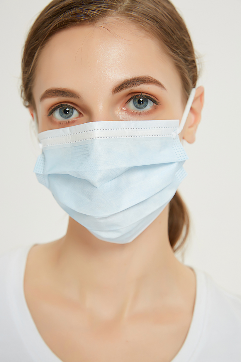 White 3 Ply Disposable Face Mask Class II Disposable Surgical Masks With Designs