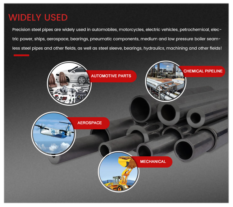 ASTM A53 ASME SA160 B Schedule 40 DIN2391 ST52 Precision Seamless Steel Pipe For Machinery