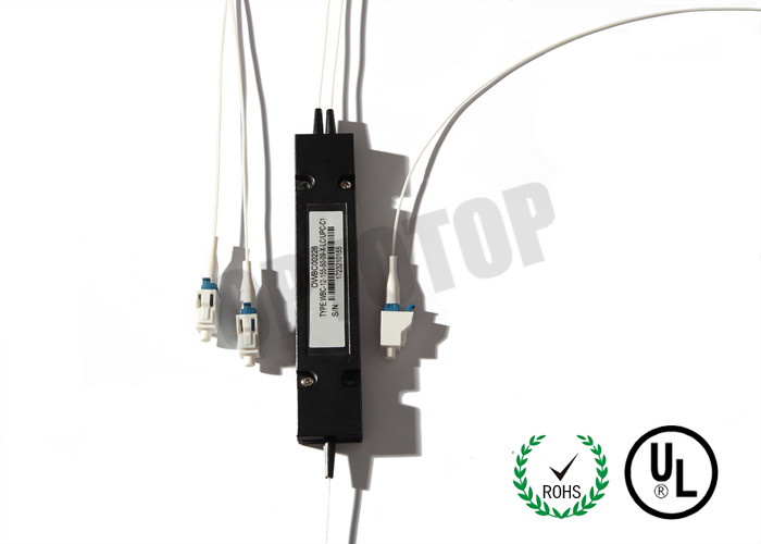 Single Mode Fiber Coupler 1X2 Fbt Coupler Φ0.9 Length Customized With Connector