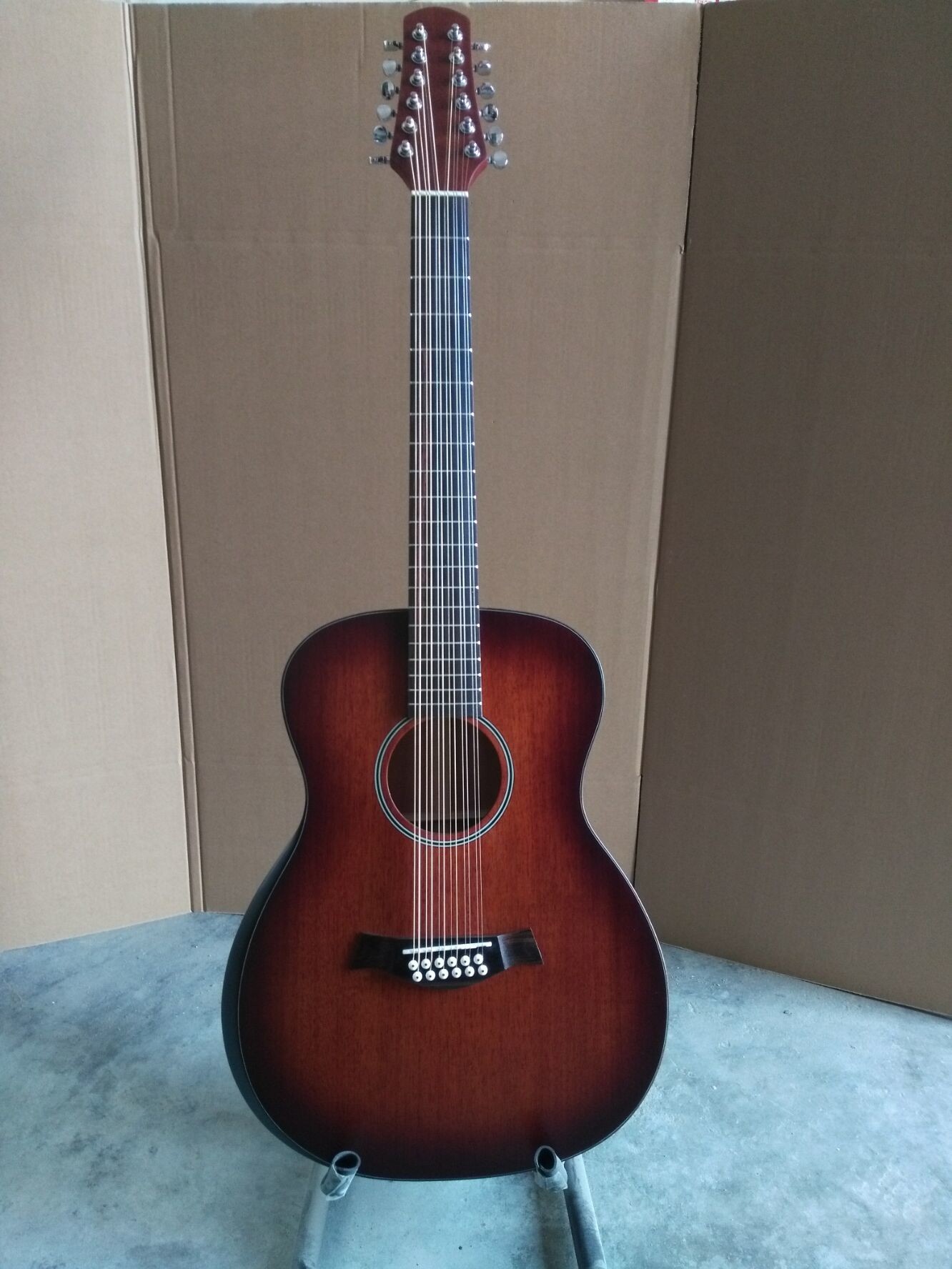 AAAA OM and Auditorium folk Guitars Orchestra 12 string OM all solid mahogany wood acoustic electric guitar