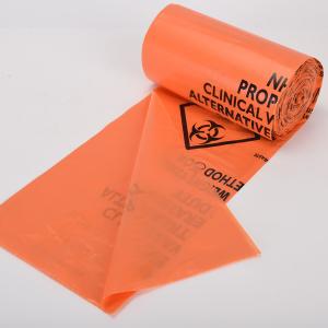 Quality Sample Red Yellow Plastic Biohazard Garbage Bag for Medical Waste in Hospital Clinic wholesale