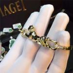 C Cheetah bracelet - showing the charm of courage, naughty or docile .18K gold