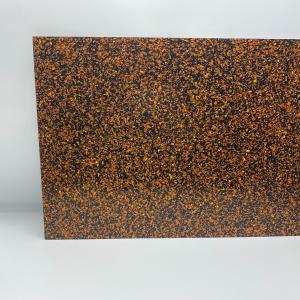 Quality Orange Black Chunk Glitter Cast Acrylic Plastic Sheet For Laser Cutting wholesale