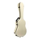 39 Inch Fiberglass Classic Guitar Case Ivory