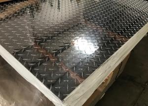 Quality 5 Bar Aluminium Checker Plate / Aluminum Sheet Coil 0.2mm -10.0mm Thickness wholesale