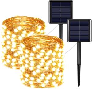 Quality 8 Modes Coloured 72ft Solar Powered Fairy Lights Warm White Energy Saving wholesale