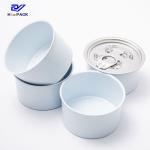 D73x44mm Empty 85g Metal Round Tin Can 180ml For Oil Tuna Fish Wet Pet Food