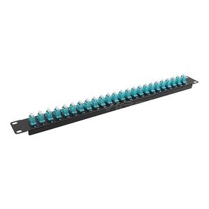Quality Black Fiber Optic Adapter Panels 24 Port LC Fiber Patch Panel wholesale