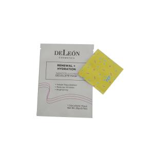 Quality Customized Colorful Face Mask Packaging , Small Mylar Bag Pouch With Tear Notch wholesale