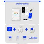 Customizable Logo Puff Print Children Clothing Sets Pullover Hoodies Kids