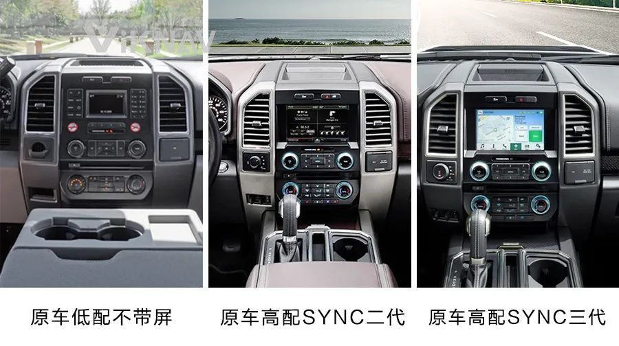 13 Inch Screen Car radio For 2015-2019 Ford F150 128G Navigation GPS Multimedia DVD Player Android Wireless Carplay