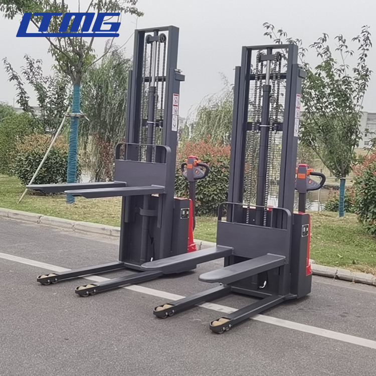 LTMG small Colorful Auto Electric 1.5ton 2ton electric stacker lift 3 meter plate stacker forklift stacker