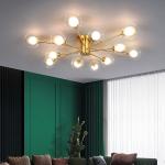 LED Chandelier For Living Room Bedroom Dining Room Kitchen Glass Ball Ceiling