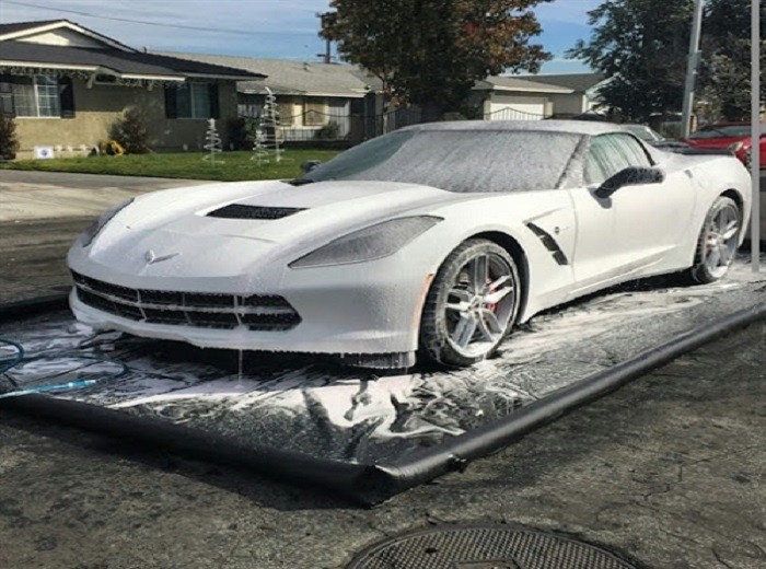 Save The Environment Car Wash Garage Water Containment Mat And Water Reclamation System Inflatable Car Wash