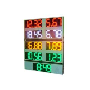 Quality 10 INCH OUTSIDE DIGITAL GAS PRICE SIGNS ALUMINIUM FRAME wholesale
