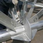 ISO9001 550KV Substation Steel Structures Yield Strength 235MPA Transmission