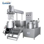 Double Shear Cream Vacuum Emulsifier Mixer Machine 120 Degree PLC Control