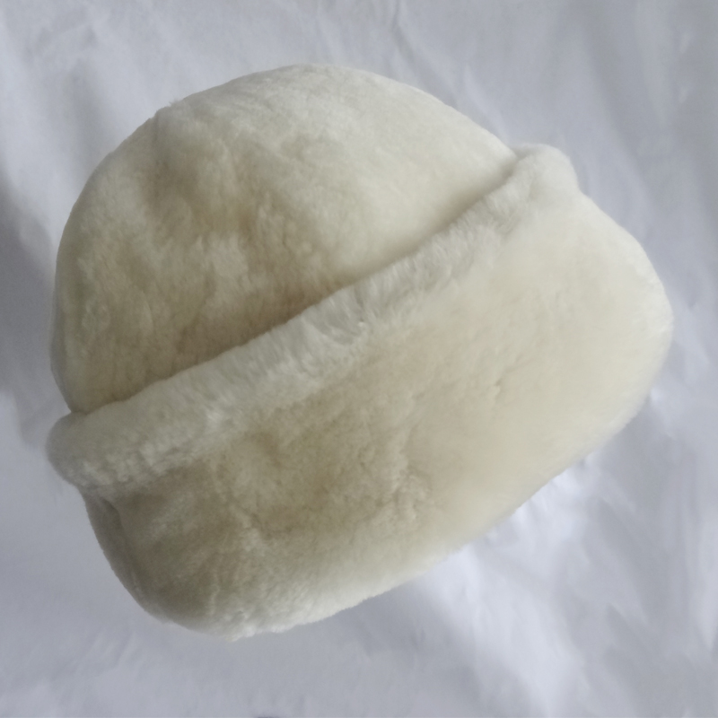 Hot selling cheap lining American cotton 6 panal shearling hat