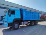 10tires Peacock Blue Sinotruck HOWO 6*4 Dump Truck 371HP 351-450hp Manual
