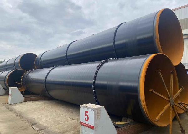 Cheap Seamless Steel FBE Coated Pipe / 3PE Coated Pipe 3 Layers For Pipeline Coating for sale